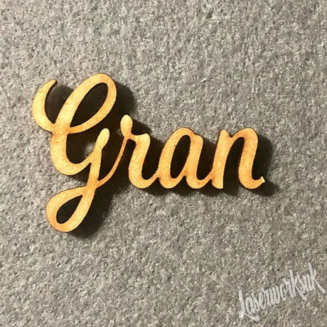 Wooden Script Words - Craft Names - Mum, Mummy, Mother, Mam, Mother - Laserworksuk