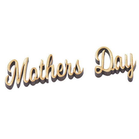 Wooden Script Words - Craft Names - Mum, Mummy, Mother, Mam, Mother - Laserworksuk