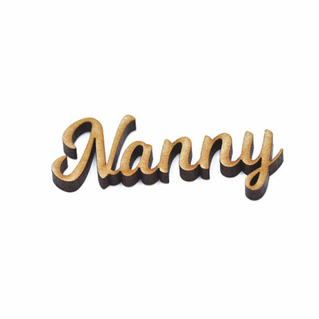 Wooden Script Words - Craft Names - Mum, Mummy, Mother, Mam, Mother - Laserworksuk