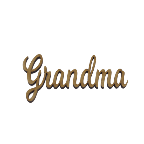 Wooden Script Words - Craft Names - Mum, Mummy, Mother, Mam, Mother - Laserworksuk