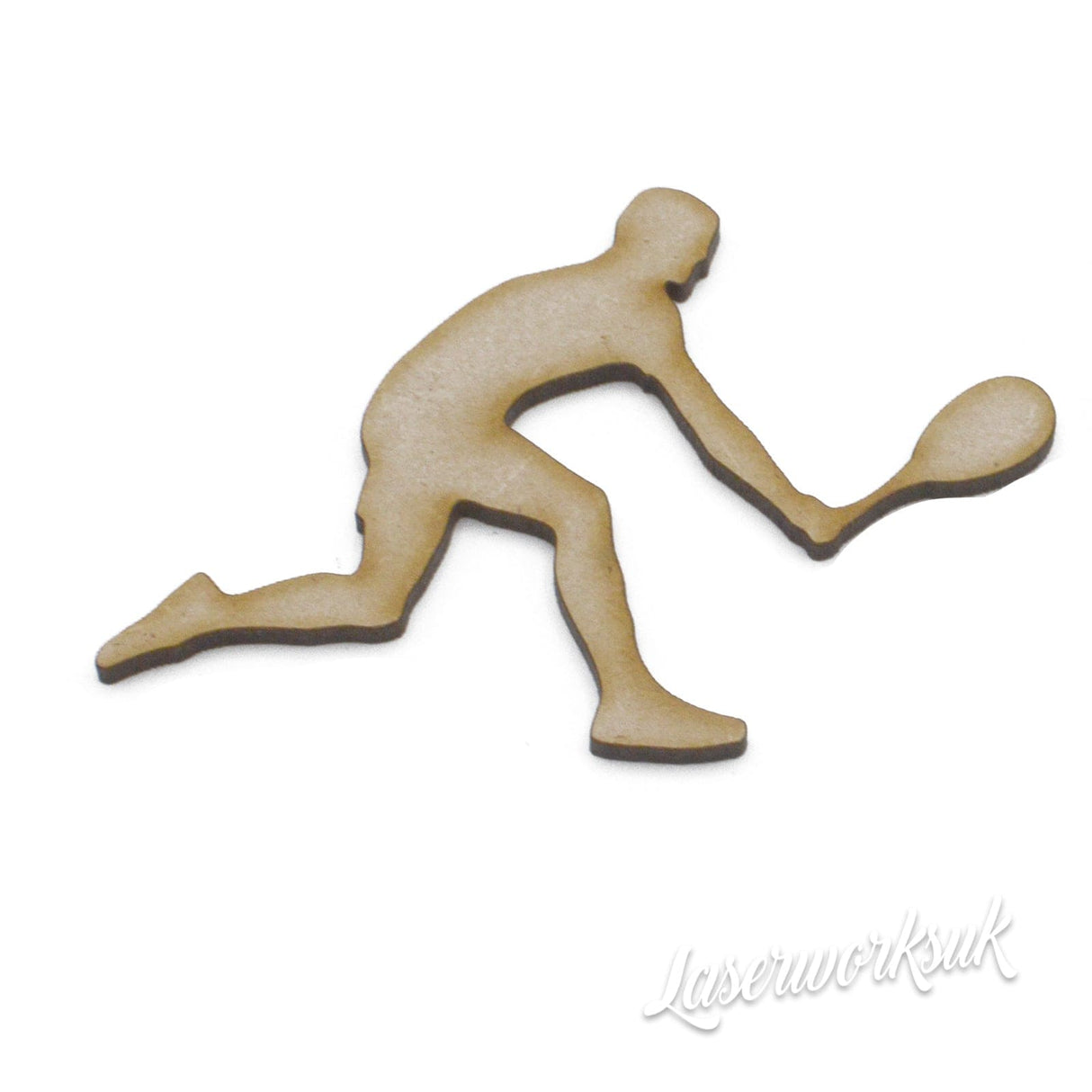 Wooden Tennis Player Boy and Girl - Craft Shapes - LaserworksUK