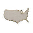 Wooden USA Outline Map - American Map Shape - LaserworksUK