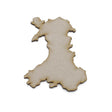 Wooden Welsh Maps - Wales Map Outline Shapes - LaserworksUK
