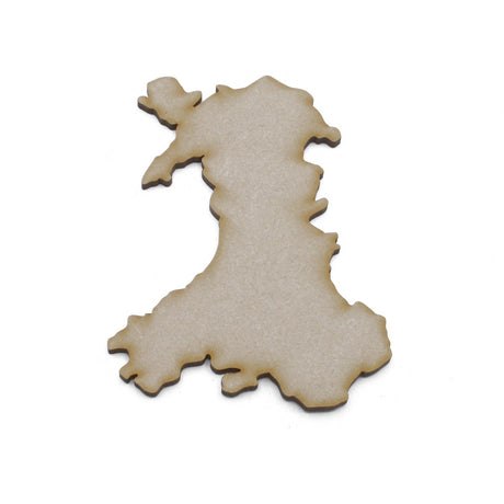 Wooden Welsh Maps - Wales Map Outline Shapes - LaserworksUK