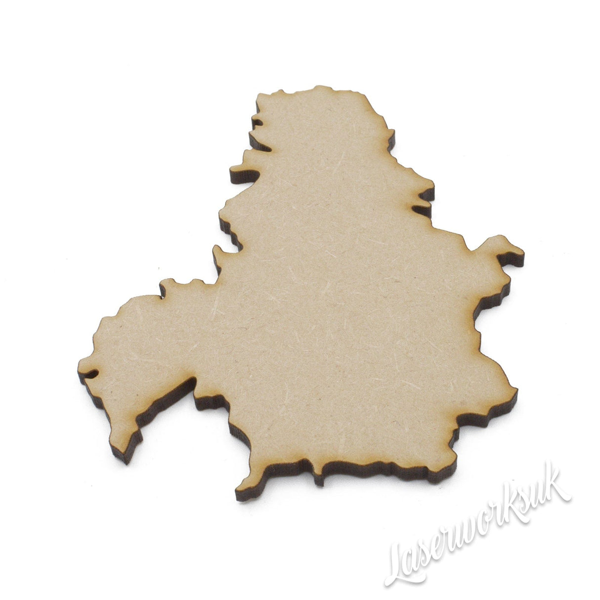 Wooden Yugoslavia Maps - Craft Map Outline Shapes - LaserworksUK