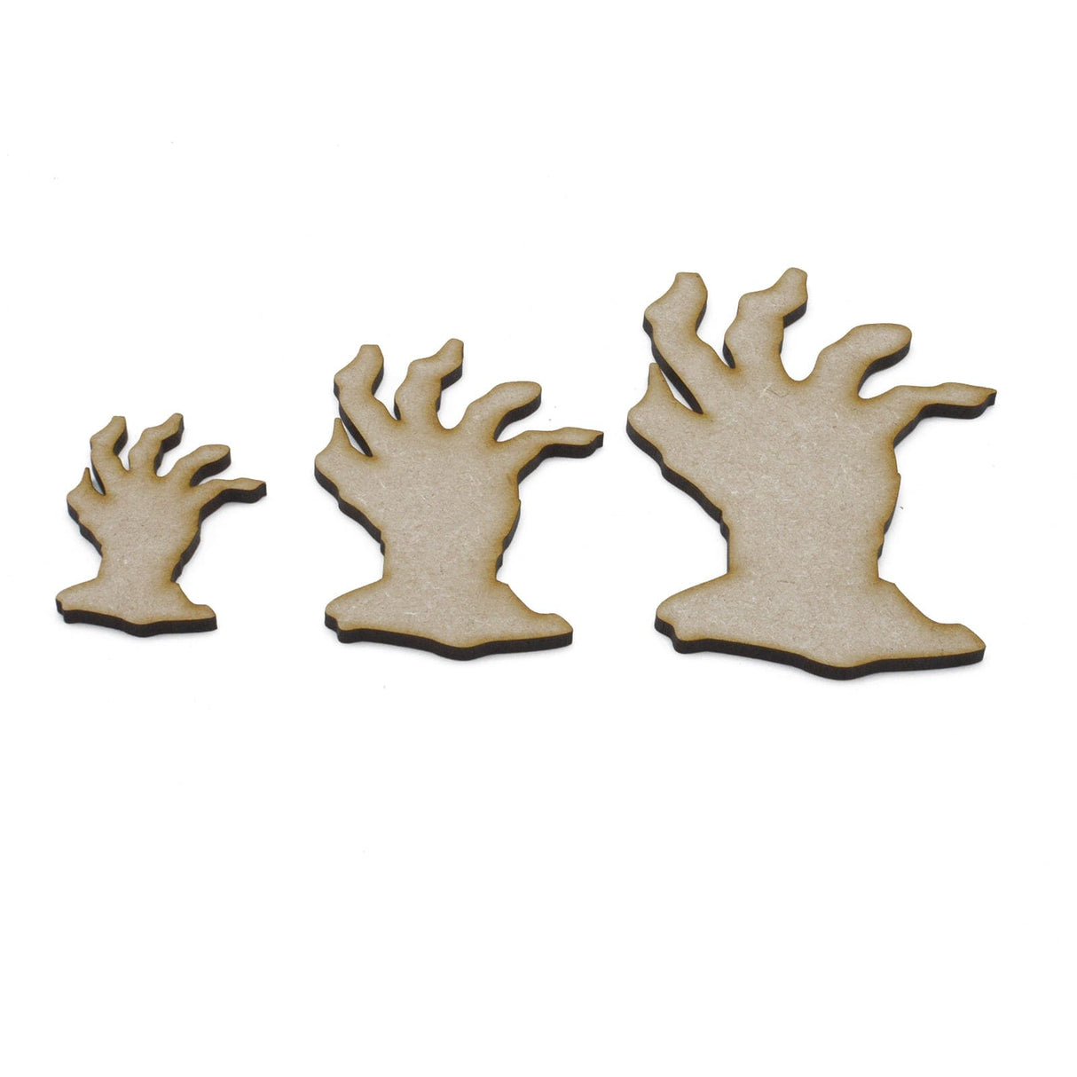 Zombie Hand Monster Halloween Craft Shapes - LaserworksUK