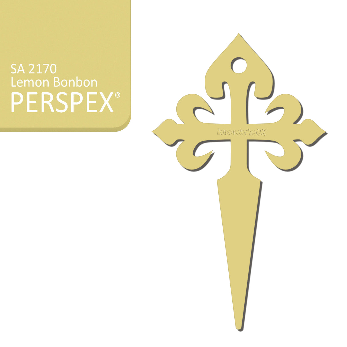 Camino de Santiago - St James Cross Keyring - Laserworksuk