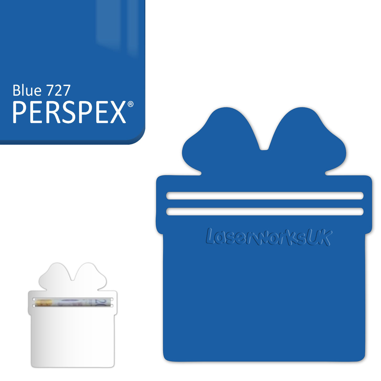 Acrylic Present Money Holder (Pack of 5) - Laserworksuk