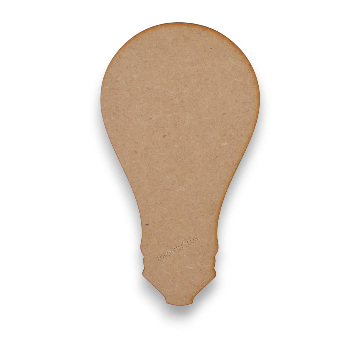 Wooden Light Bulb Blanks - 3mm MDF Craft Shapes - LaserworksUK