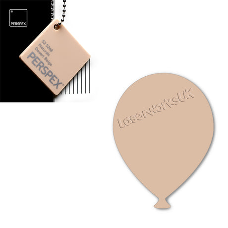 Acrylic Balloons - Party Balloon Blanks (12cm Pack of 5) - Laserworksuk