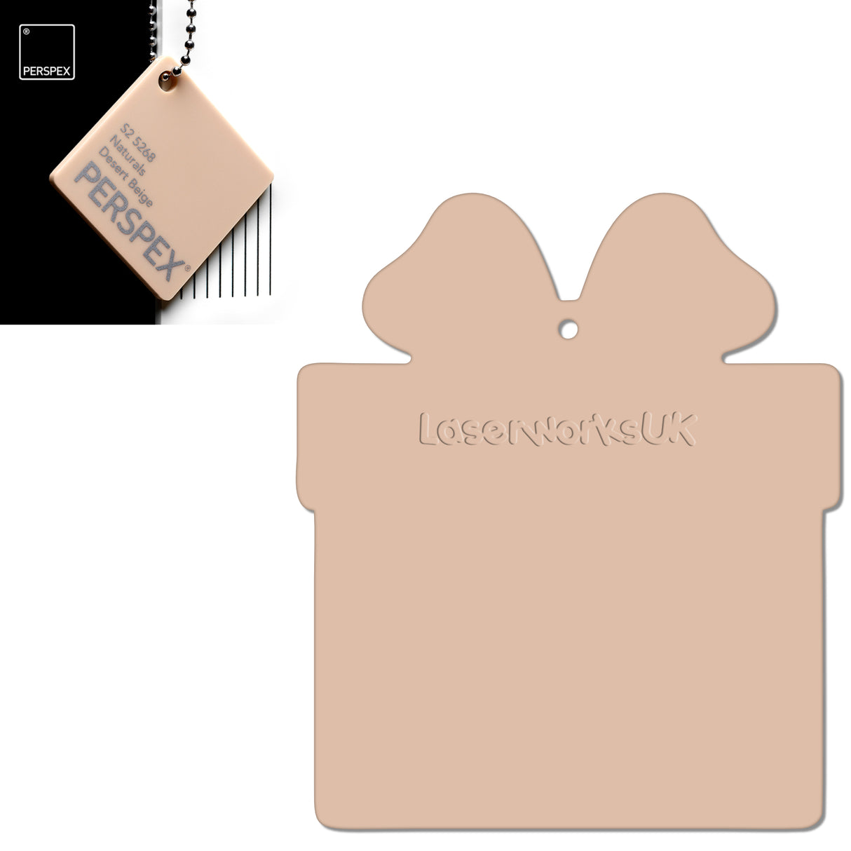 Acrylic Christmas Present Gift Box Blanks - Laserworksuk