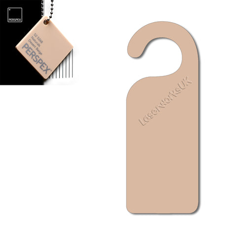 Acrylic Door Hanger Blanks - Style 1 - Laserworksuk
