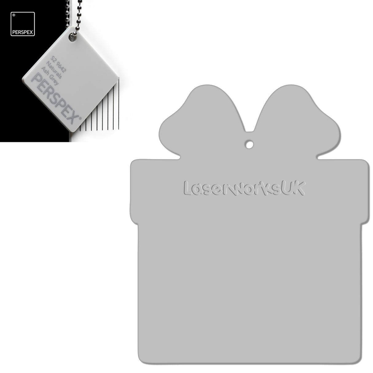 Acrylic Christmas Present Gift Box Blanks - Laserworksuk