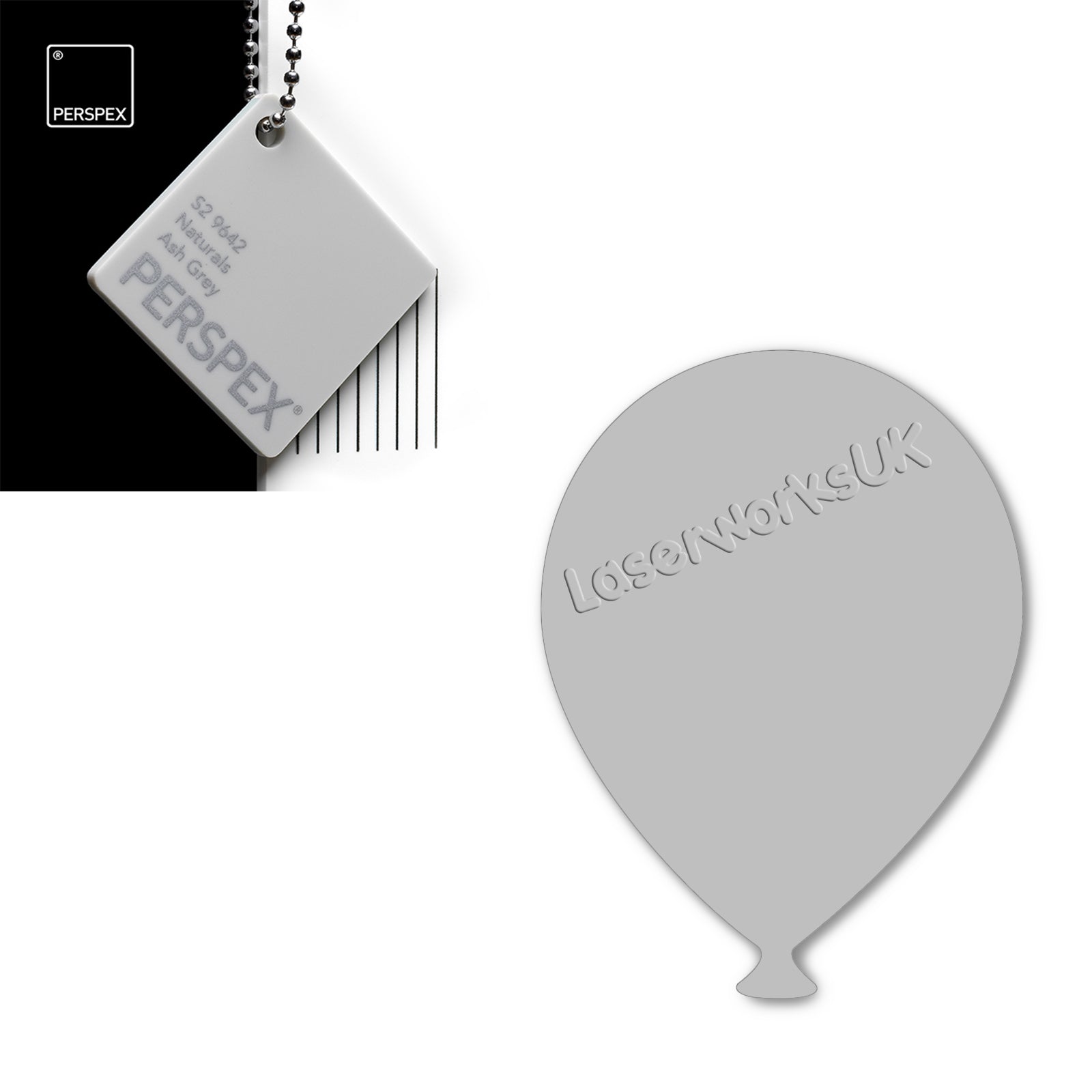 Acrylic Balloons - Party Balloon Blanks (12cm Pack of 5) - Laserworksuk