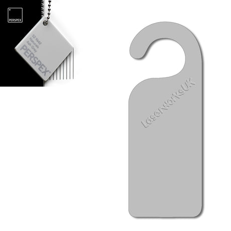 Acrylic Door Hanger Blanks - Style 1 - Laserworksuk