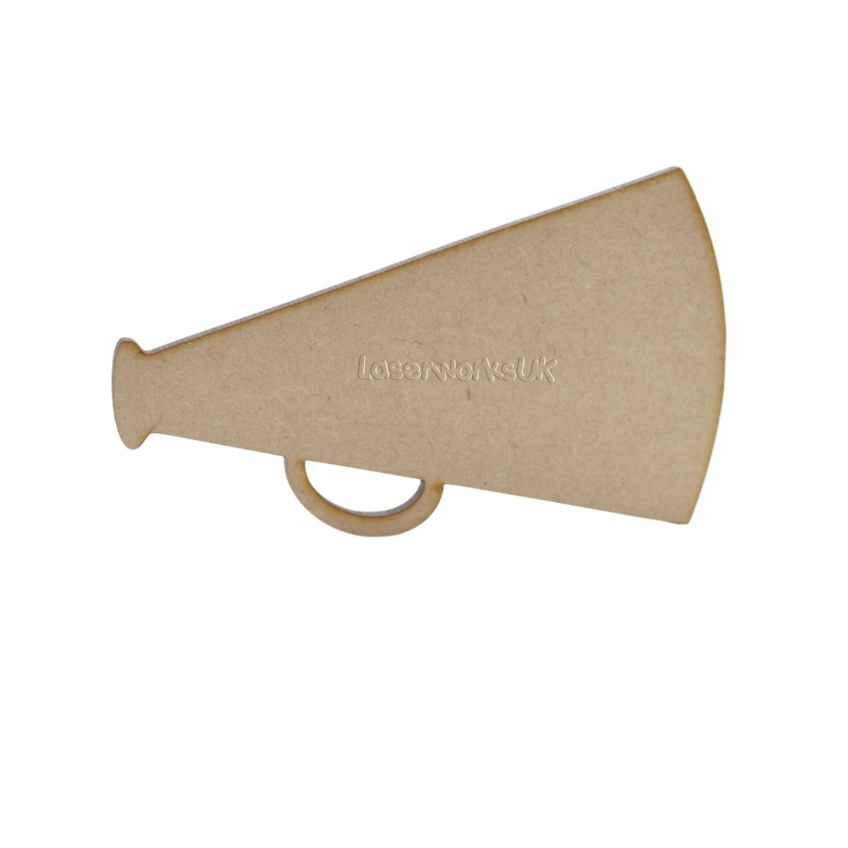 Megaphone Shape - Cheerleader - Protest - Craft Shapes - LaserworksUK