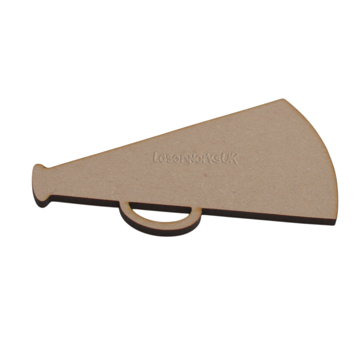 Megaphone Shape - Cheerleader - Protest - Craft Shapes - LaserworksUK
