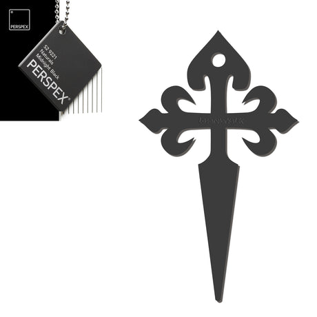 Camino de Santiago - St James Cross Keyring - Laserworksuk