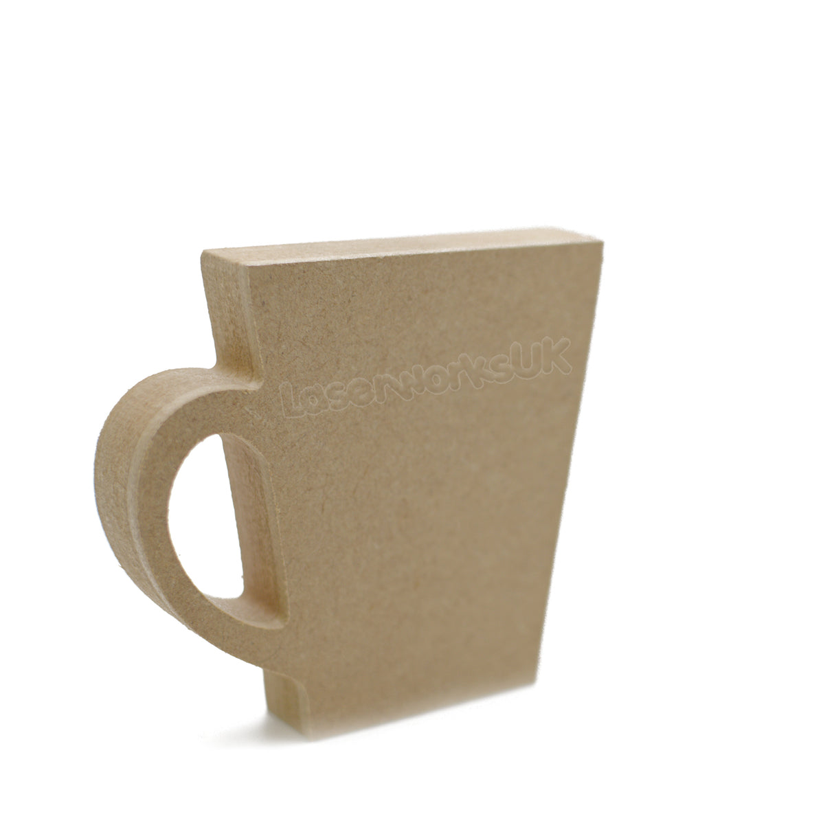 Freestanding Teapot Cup & Mugs - 18mm Thick Wooden Shapes - Laserworksuk