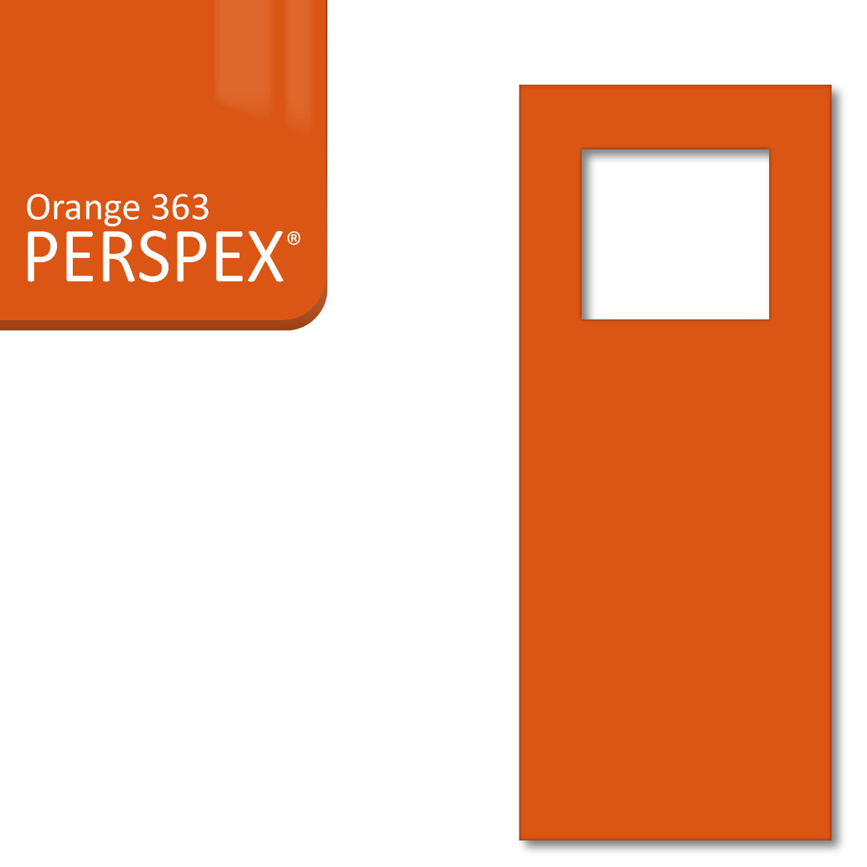 Acrylic Door Hanger Blanks - Style 6 - Laserworksuk