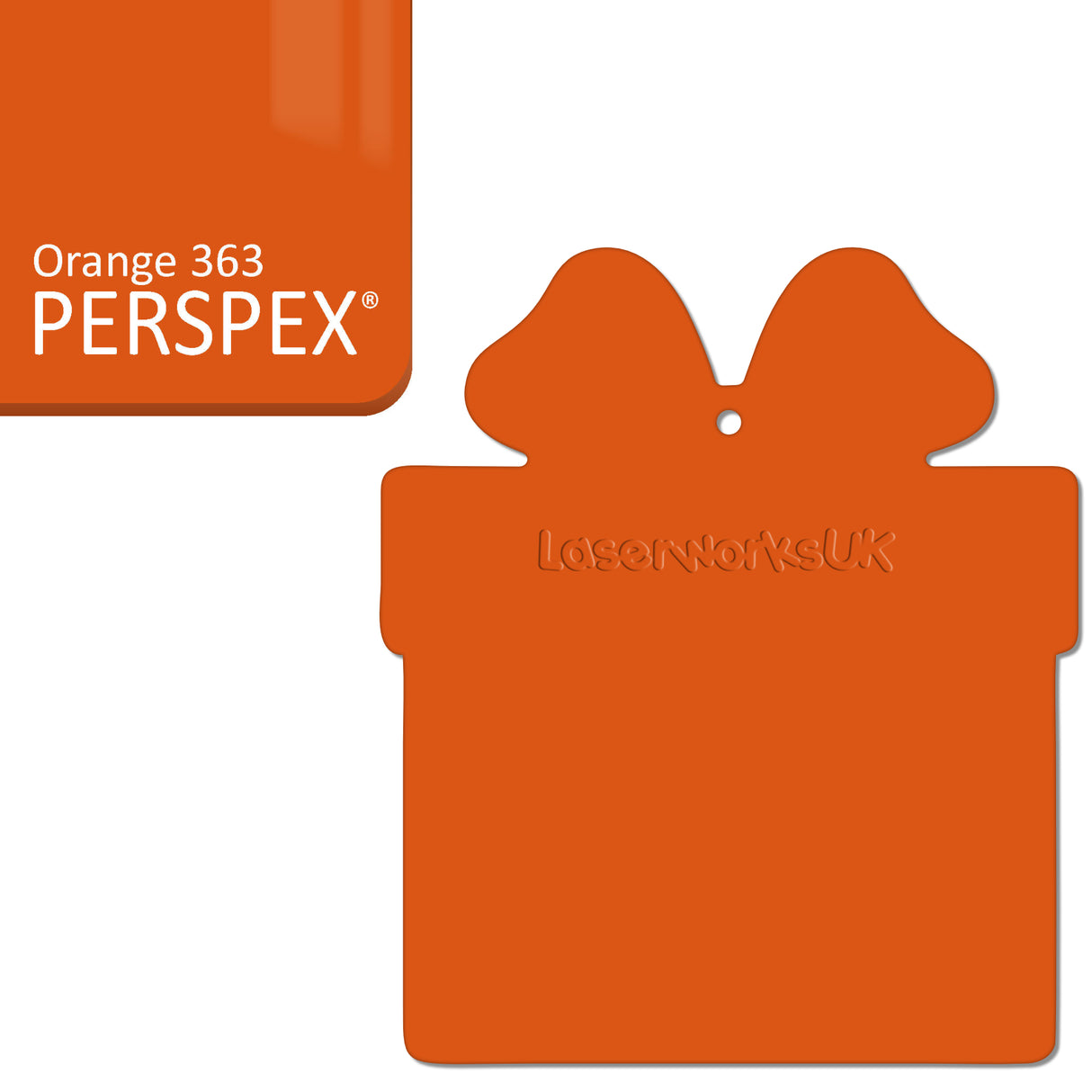 Acrylic Christmas Present Gift Box Blanks - Laserworksuk