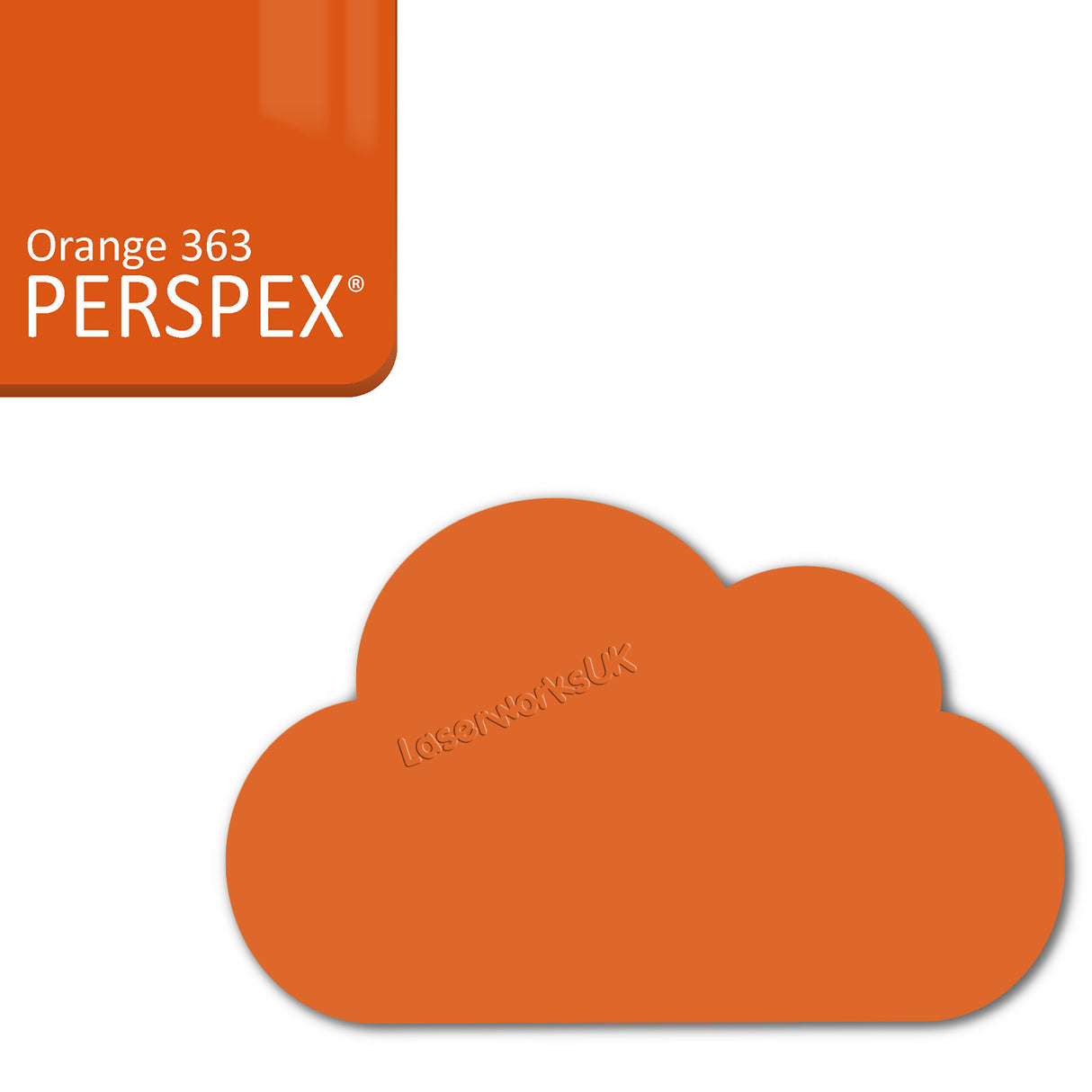 Cast Acrylic Cloud Shapes - Nursery Blanks (10cm Pack of 5) - Laserworksuk