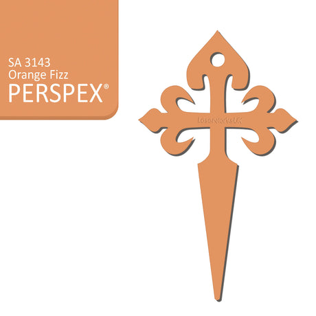 Camino de Santiago - St James Cross Keyring - Laserworksuk