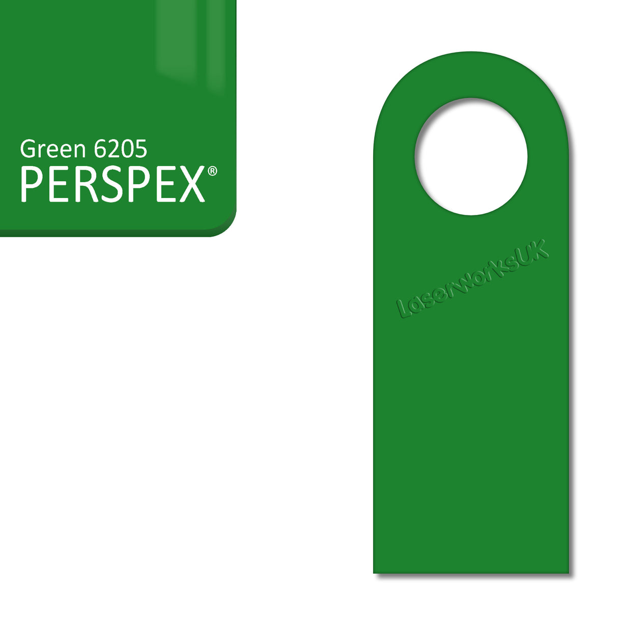 Acrylic Door Hanger Blanks - Style 5 - Laserworksuk