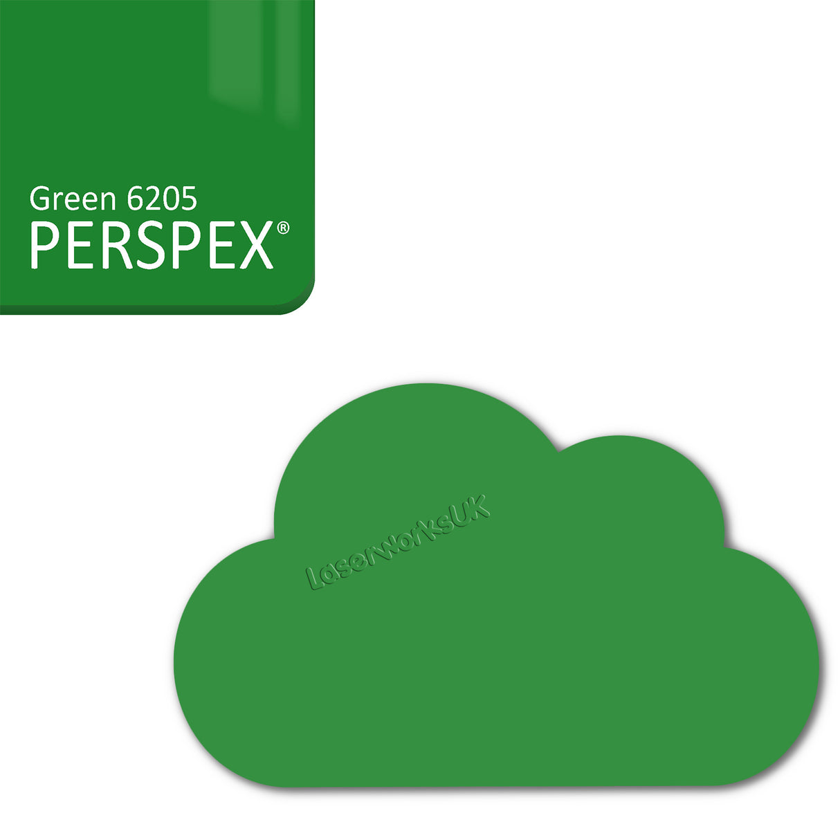 Cast Acrylic Cloud Shapes - Nursery Blanks (10cm Pack of 5) - Laserworksuk