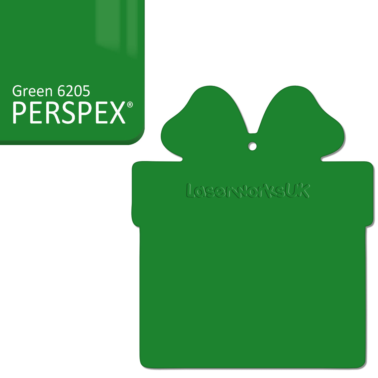 Acrylic Christmas Present Gift Box Blanks - Laserworksuk