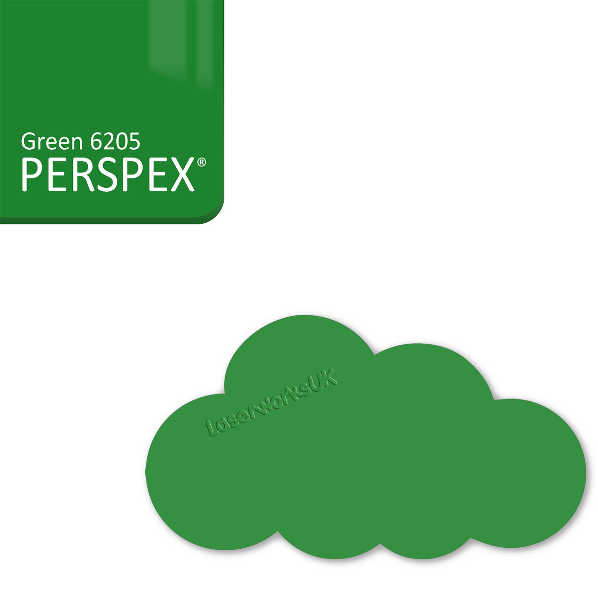 Acrylic Clouds - Nursery Blanks (20cm Pack of 2) - Laserworksuk