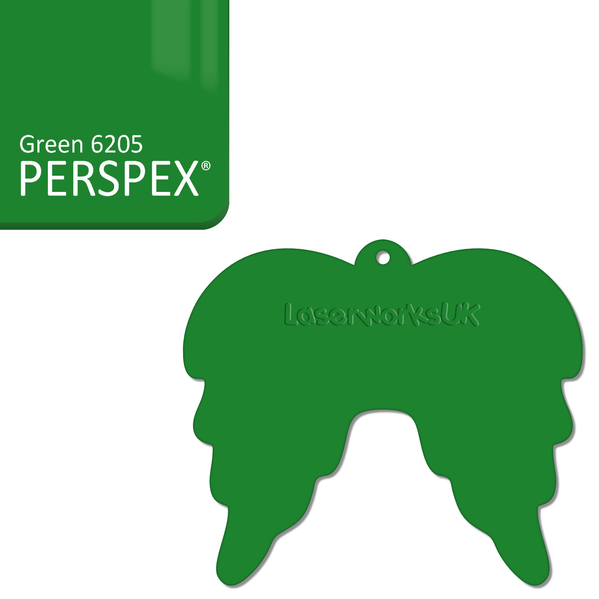 Acrylic Christmas Angel Wings Blanks (10cm Pack of 5) - Laserworksuk