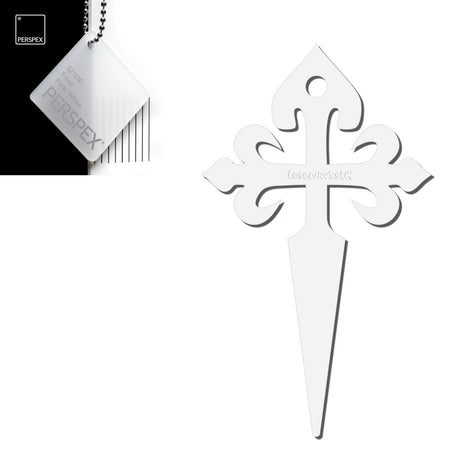 Camino de Santiago - St James Cross Keyring - Laserworksuk