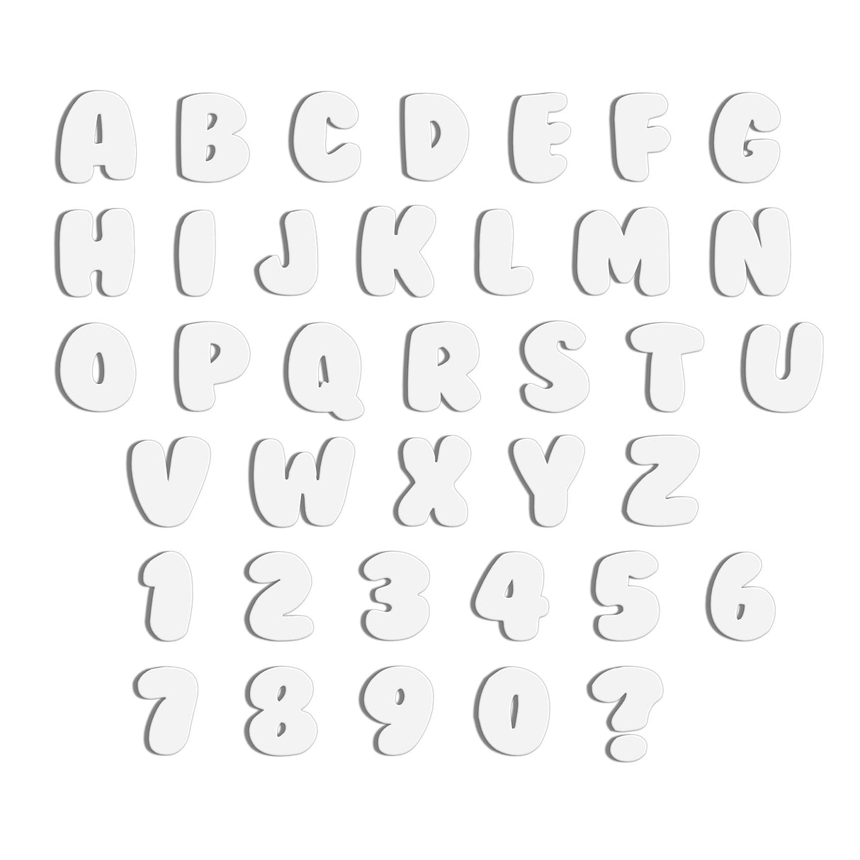 Acrylic Bubble Font - 10cm High Letters & Numbers - 40+ Colours - Laserworksuk