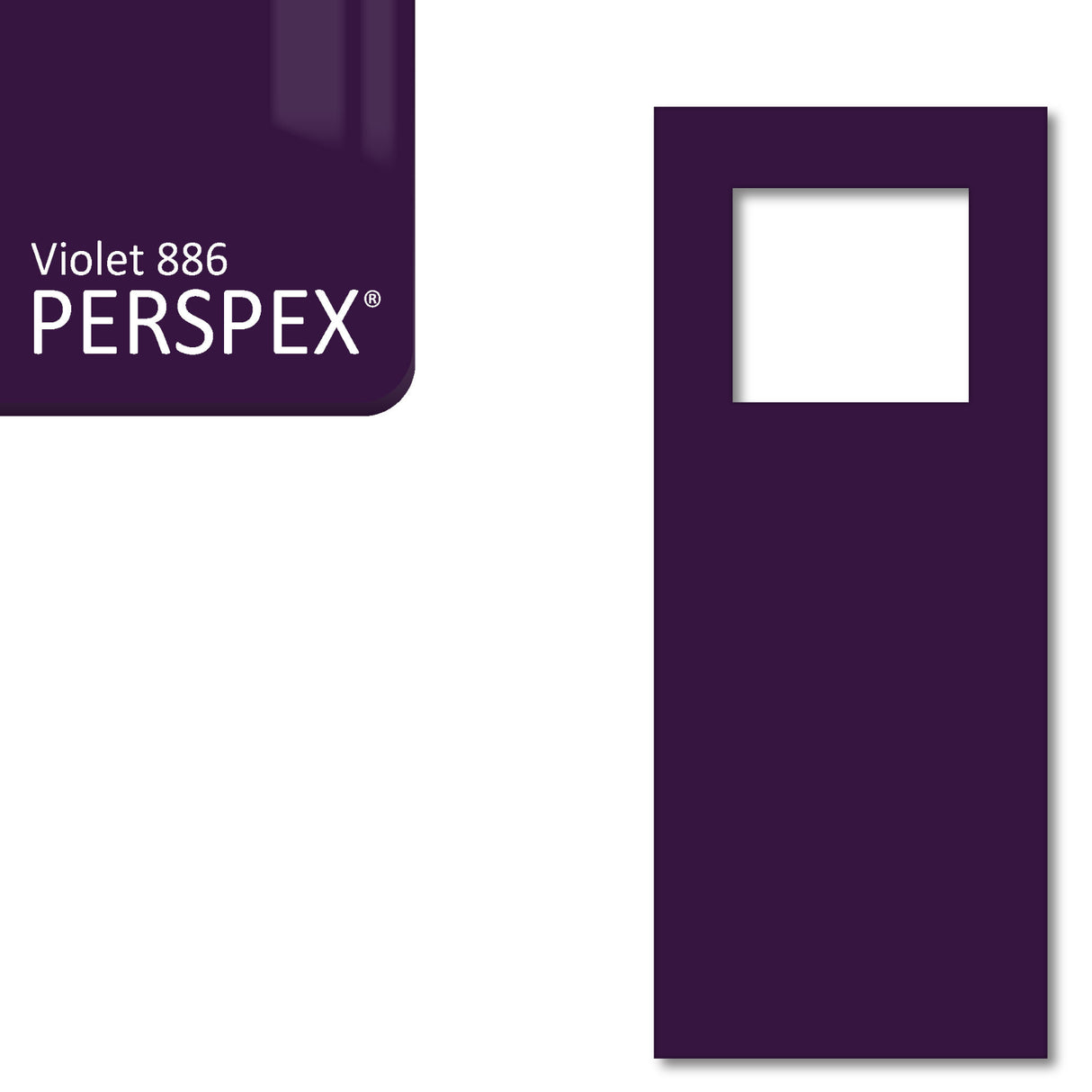 Acrylic Door Hanger Blanks - Style 6 - Laserworksuk