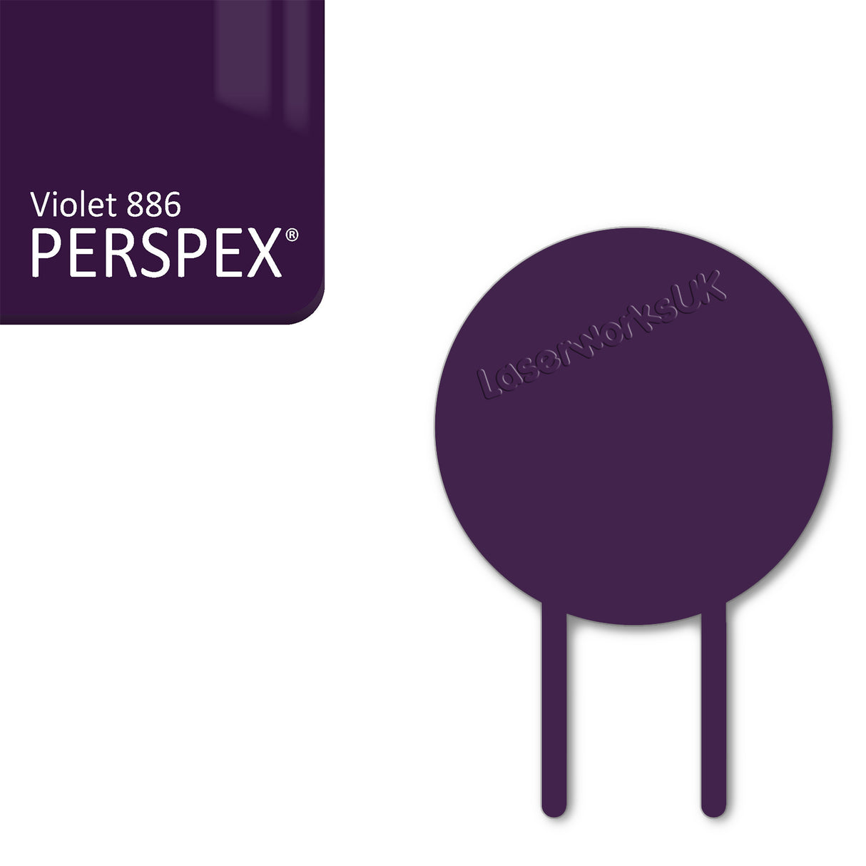 Acrylic Circle Cake Topper (18cm Pack of 3) - Laserworksuk