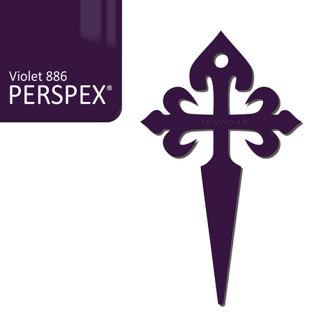 Camino de Santiago - St James Cross Keyring - Laserworksuk