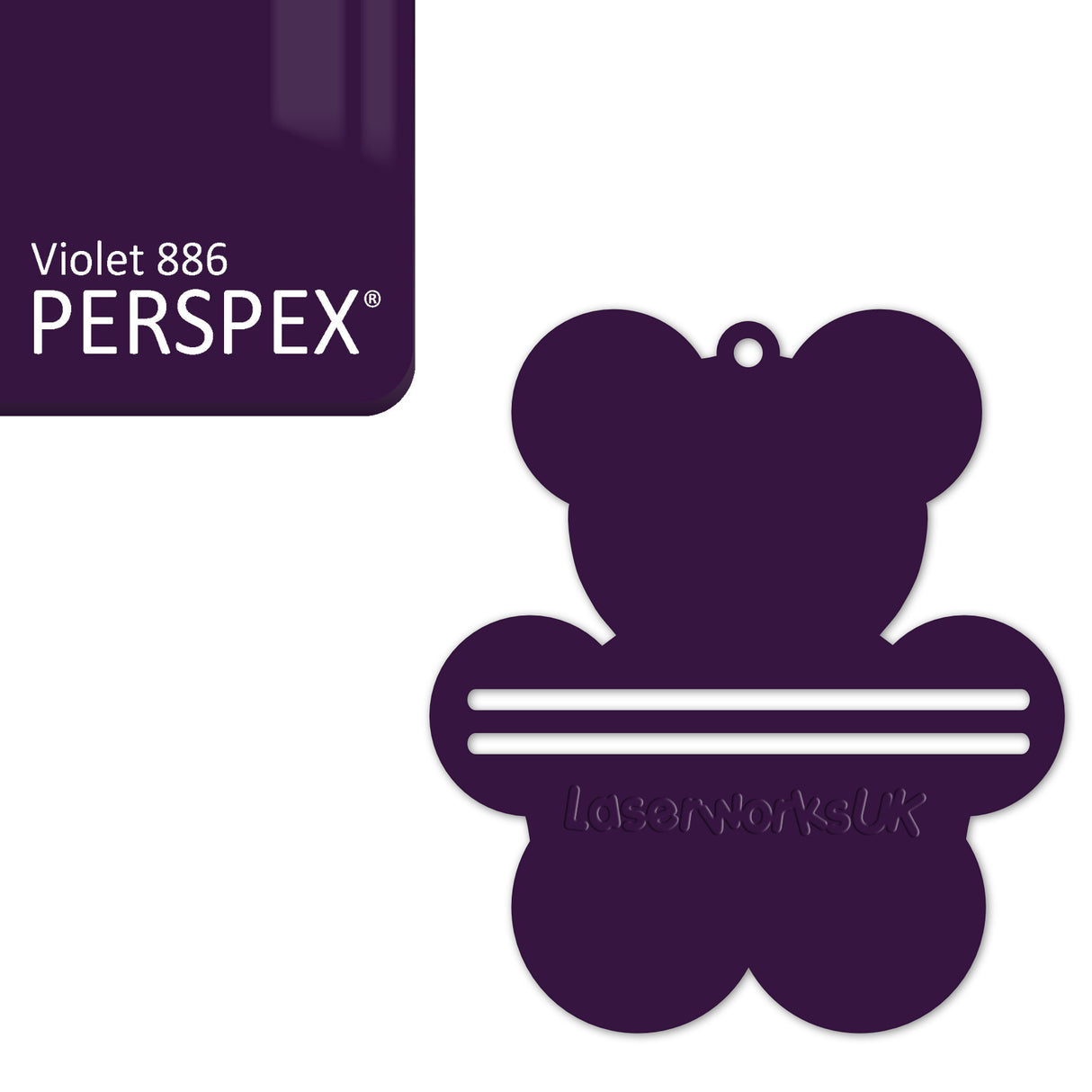 Acrylic Teddy Bear Money Holder Blanks (Pack of 3) - Laserworksuk