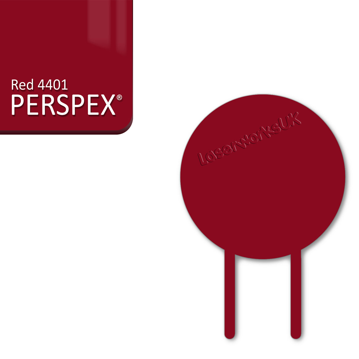 Acrylic Circle Cake Topper (18cm Pack of 3) - Laserworksuk