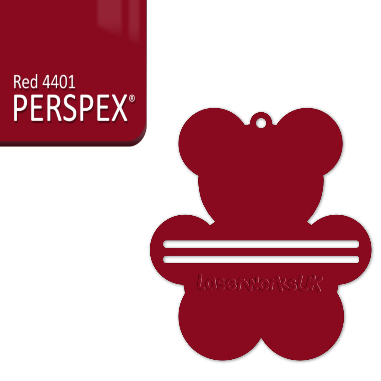 Acrylic Teddy Bear Money Holder Blanks (Pack of 3) - Laserworksuk