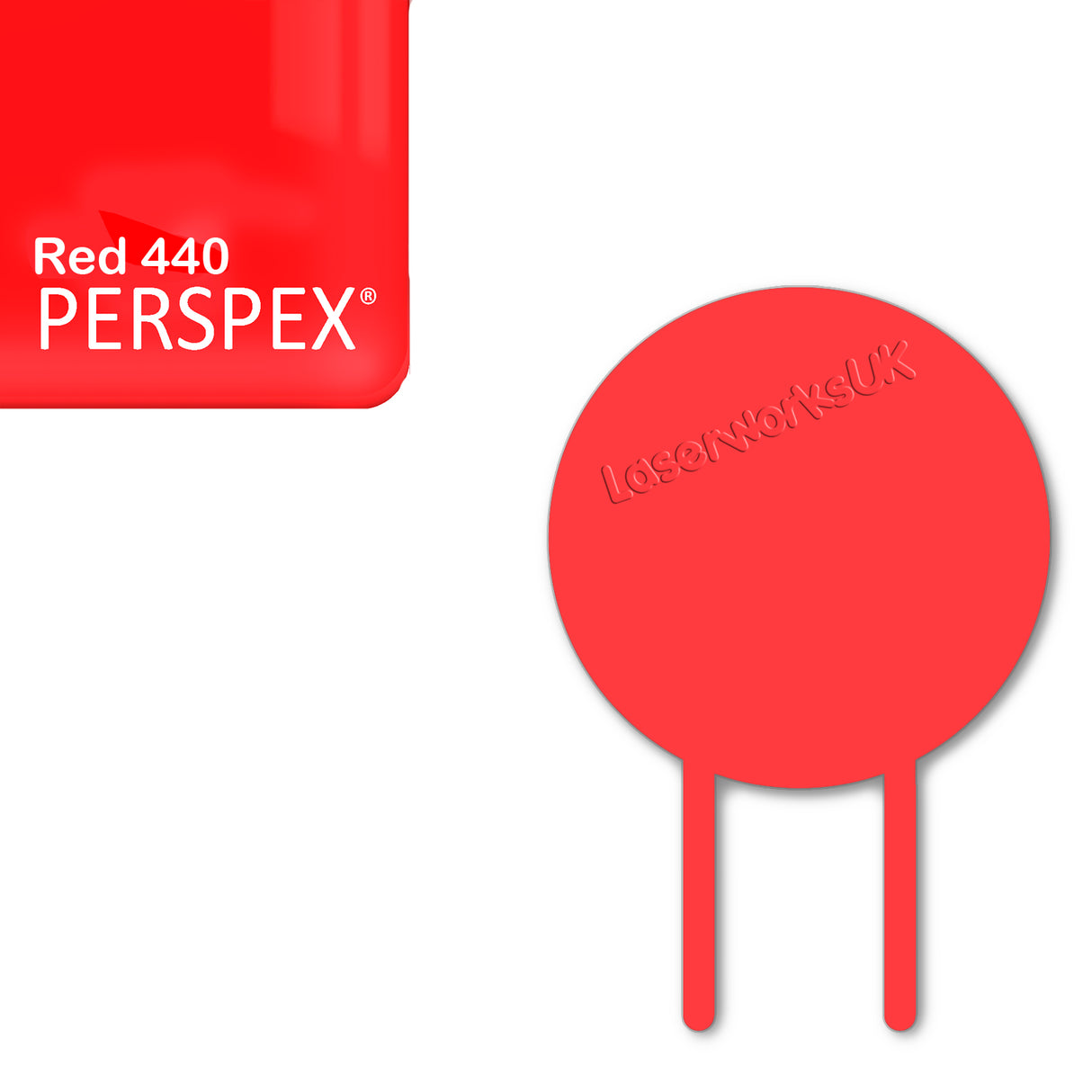 Acrylic Circle Cake Topper (18cm Pack of 3) - Laserworksuk