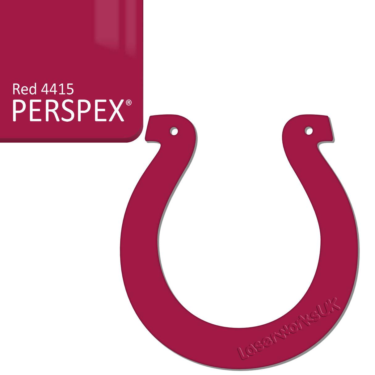 Acrylic Wedding Horseshoe Blanks - Laserworksuk