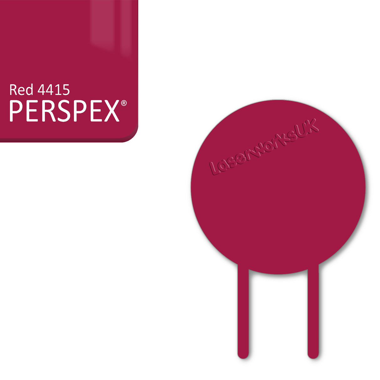 Acrylic Circle Cake Topper (18cm Pack of 3) - Laserworksuk