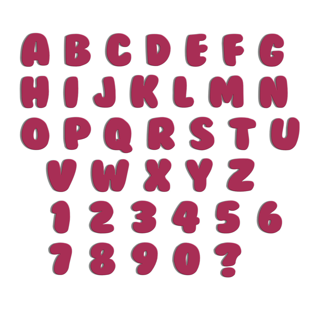 Acrylic Bubble Font - 10cm High Letters & Numbers - 40+ Colours - Laserworksuk
