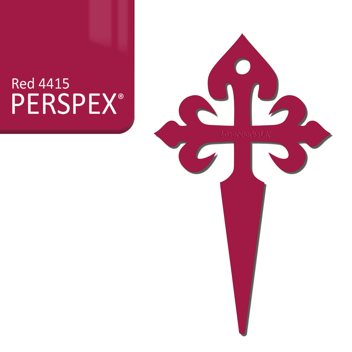 Camino de Santiago - St James Cross Keyring - Laserworksuk