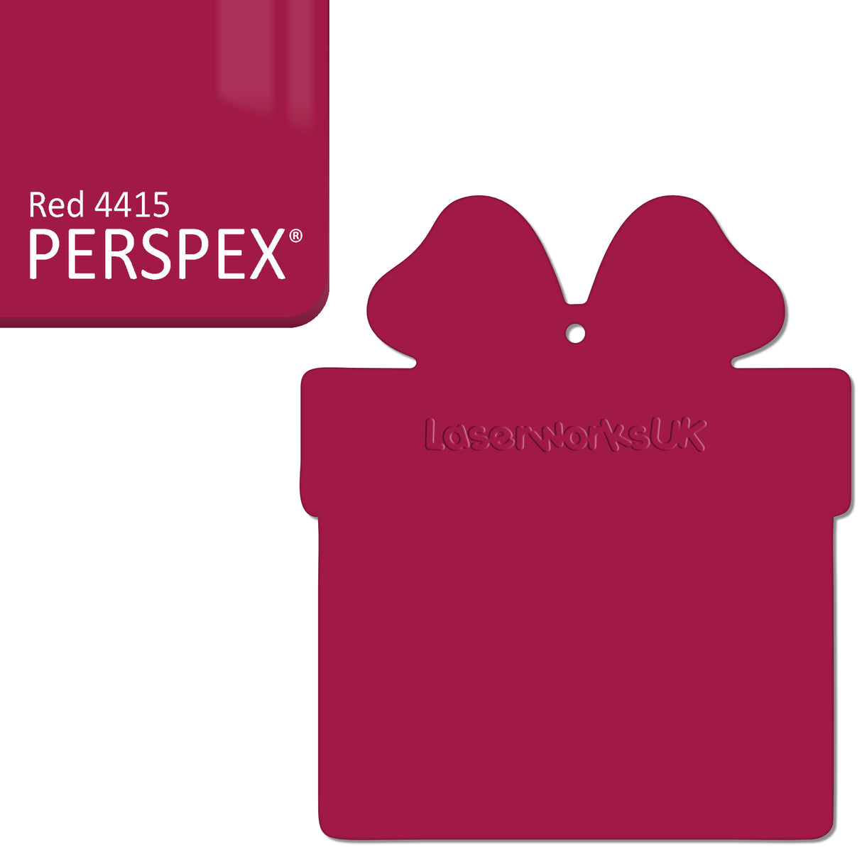 Acrylic Christmas Present Gift Box Blanks - Laserworksuk