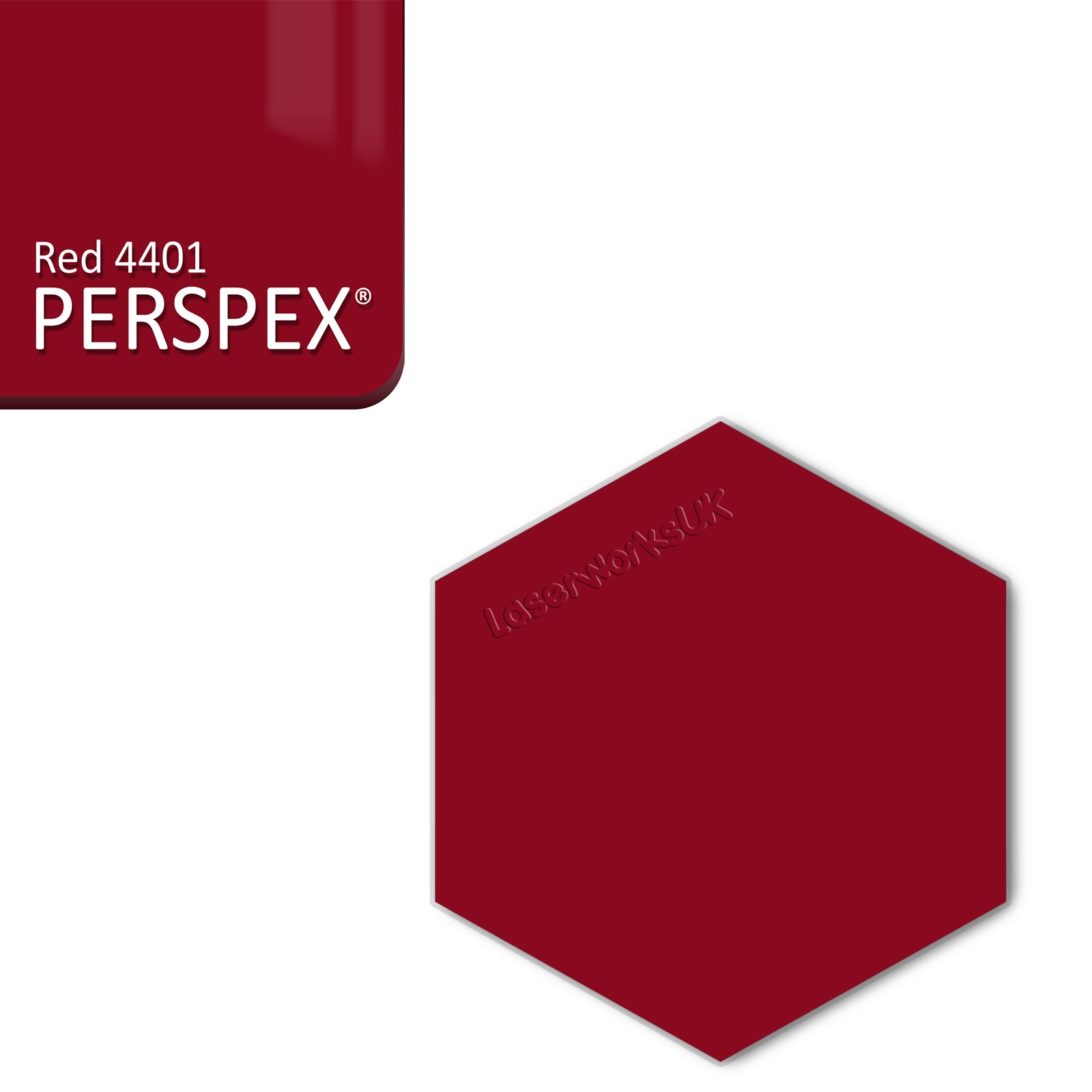 Acrylic Hexagon Blanks (6cm Pack of 9) - Laserworksuk