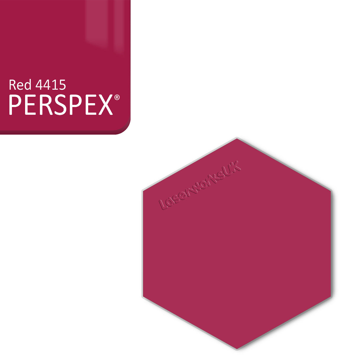 Acrylic Hexagon Blanks (6cm Pack of 9) - Laserworksuk