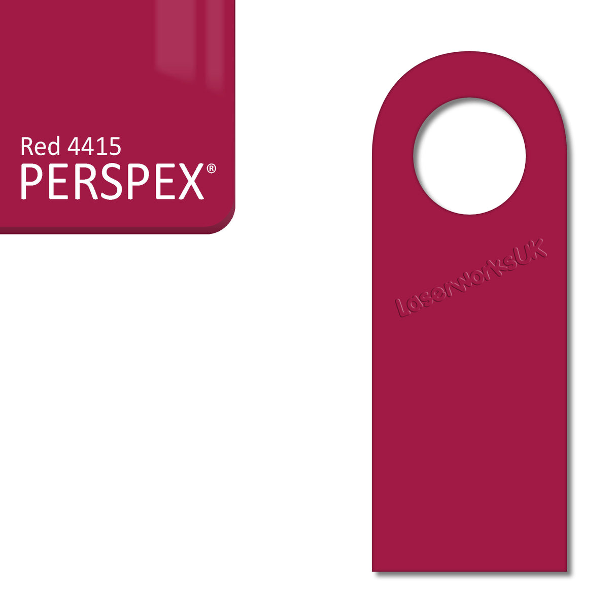 Acrylic Door Hanger Blanks - Style 5 - Laserworksuk