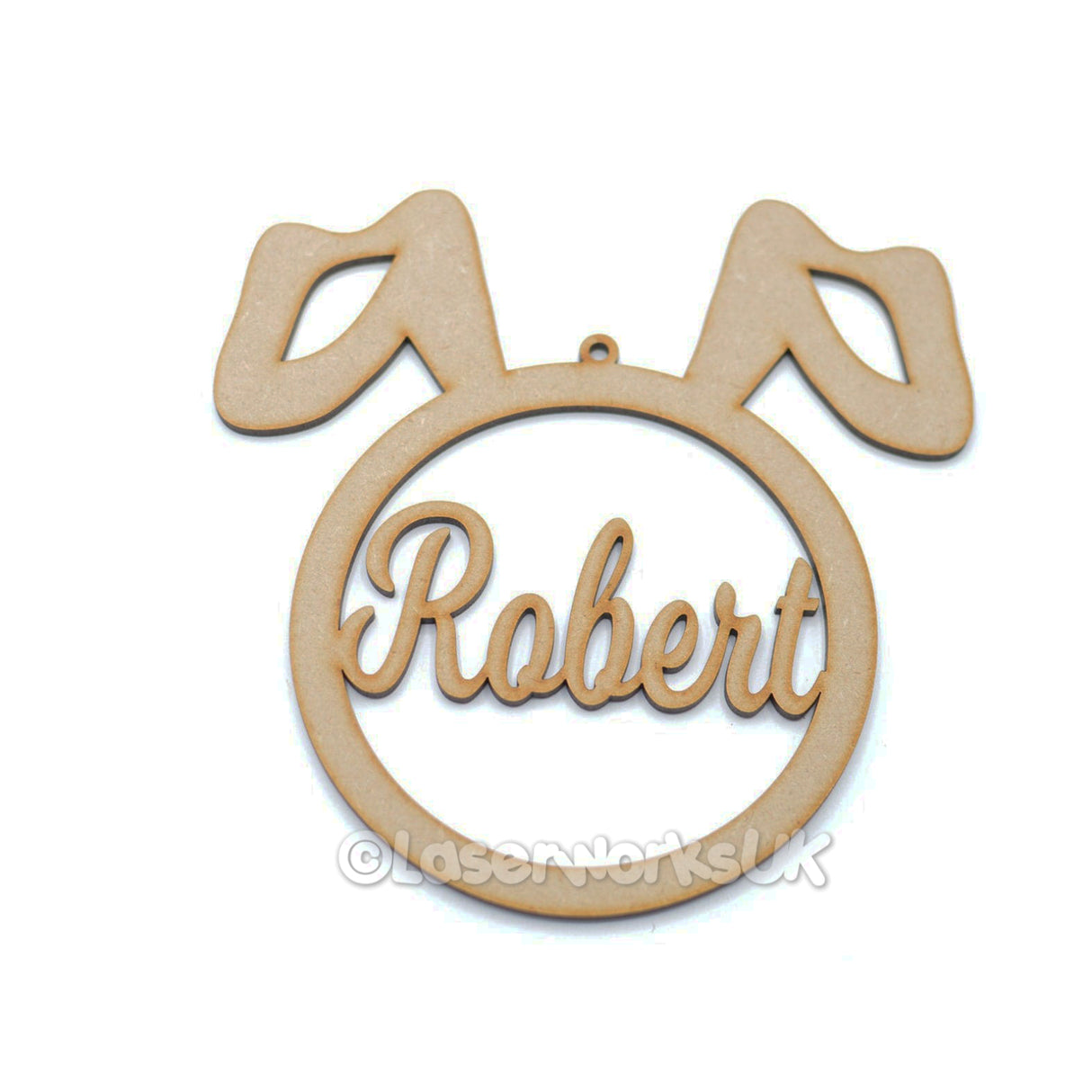 Personalised Named Easter Bunny Tags - LaserworksUK